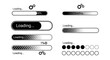 © Dina - Various loading bar designs showcasing progress indicators in different styles and formats on a digital interface