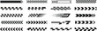 © MOSTSAMIYA - Black and white barcode abstract pattern with film and technology symbols