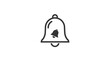 © coco - Simple Line Drawing of a Bell Icon.
