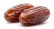 © mhmdyatt - Dates with Wrinkled Brown Skin on White Background for Healthy Food and Nutrition