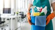 © infinite - Professional janitorial service equipment for household and commercial cleaning, hygiene, and maintenance in an office building