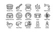 © Cali6ro - Spa icons set: wooden tub, bathrobe, relaxation essentials, hot tub, candle