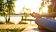 © Gethuk_Studio - Serene Meditation: Woman Practices Mindfulness Outdoors