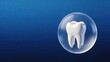 © Mi - Healthy white tooth protected by blue light sphere dental protection