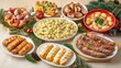 © Sauffi - Abundant Christmas Feast with Traditional Dishes and Festive Decorations