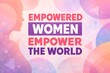 © Pallavi - A vibrant poster promoting female empowerment with a colorful background