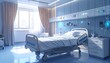 © Andik Kusugianto - Modern hospital room with advanced medical equipment and a clean bed