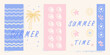© RanjanKumar - Colorful summer illustration featuring tropical elements and handwritten text