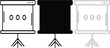 © SRUK BLAZE - Technical drawing of three rectangular objects with antennae and screens