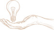 © melty - A hand holding a light bulb