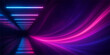 © MDNUR - Abstract purple glowing wave lines on dark background with soft motion and energy pattern