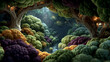 © Photographer - Slees Concept Visuals biodiversity preservation organic fractal growth luminous environmental resilience symbolism variation