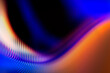 © synthetick - Iridescent glowing blurred stripes abstract background with copy space. Digital render.