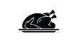 © Prince - A black silhouette of a roasted turkey presented on a platter