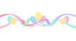 © visualdalamframe - Easter ribbons intertwined with eggs in a whimsical illustration