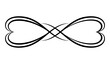 © designer_things - Flourish calligraphic design element. Page decoration symbol to embellish your layout. Linear of vintage swirl