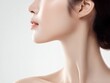 © Jumpei - 美しく整った横顔のラインと滑らかで透明感のある肌が印象的なエステや美容イメージの女性