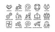© Cali6ro - Line icons of teamwork and support concepts