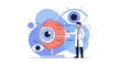 © setiadi - Ophthalmologist Explains Eye Anatomy Model, Vision Care Concept