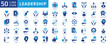 © Iconjam - leadership icon pack contains passionate, literature, pioneer, organization, delegation, accomplishment, honesty, follower, empathy, confidence, concept, generosity, initiative