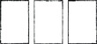 © miloje - Set of vector border frames with rough edges . Rectangular frame template collection . distress texture . Grunge tiny frame borders isolated on the background . Rough edges effect .