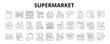 ©  karyative - 30 Supermarket Line Banner Web Icon Set Vector Illustration