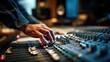 © sup - Audio engineer adjusting sound equipment