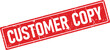 © Design_Stock - Rectangular Red Rubber Stamp with Customer Copy Text on White Background
