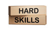 © feng - Hard skills symbol. Wooden blocks with words Hard skills. Business and Hard skills concept. Copy space.Supports PNG files with transparent backgrounds.