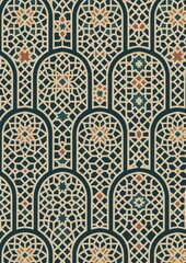  Intricate geometric pattern wallpaper.