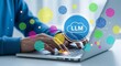 © Budi - Professional software engineer using laptop computer for custom large language model training and deep learning neural network optimization to build generative artificial intelligence solution