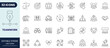 © Gretta - Teamwork icon set in outline style. Collection of teamwork, collaboration, partnership, cooperation, business, and group. Editable stroke. Vector icon collection.