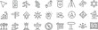 © hadidesign - Set of outline icons related to guidance. Linear icon collection. Editable stroke. Vector illustration