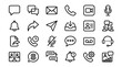 © StockSphere - Set of  communication icons vector