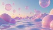 © PT88 - Pastel Spheres Water Dreamscape