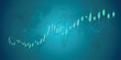 © yassine - Abstract financial market background with glowing stock charts, candlestick graph, and rising arrow. Concept of investment growth, trading analytics, fintech technology, and global economic success.