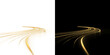 © Tomash - Elegant golden light trails converging into a distant point creating a luxury perspective of a glowing digital highway and success On Transparent Background PNG