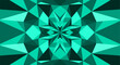 © Ar Stocks - Minimalist Cyan Geometric Abstract Background with Crystalline Shapes