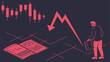 © Rahim - Economic downturn visualization representing bankruptcy, falling markets, investment loss, recession impact, and unstable financial conditions.