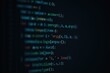 © MD - Programming code on a dark screen with blurred text, scripting languages, coding code programming.