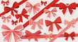 © georgejosh - Collection of Red and Pink Ribbons Bows.