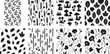 © HM - Wildflower and Forest Silhouette Pattern Set with Wheat and Mushrooms
