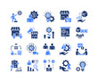 © Jefri - Business Leadership Icon Collection,  featuring Leadership, Business Strategy, Sales Growth, Marketing, Investment, Negotiation, Innovation.