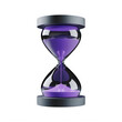 © Md - Elegant hourglass with purple sand and metallic base