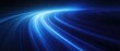 © TommyNa - Blue abstract digital light waves flowing across dark background representing cloud computing data transmission high speed network technology and futuristic IT communication concept