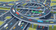 © Naya - Complex Highway Interchange with Heavy Traffic Flow and Infrastructure.