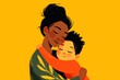 © Lubos Chlubny - Mother hugging son showing family love and connection