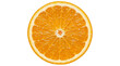 © Graphic Studio - Close-up of a vibrant, juicy orange slice, showcasing its refreshing texture and bright citrus color against a clean white background, perfect for healthy eating concepts