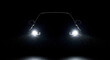© Amazinglaive - Generic Car with Headlights Shining in Darkness