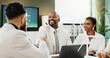 © peopleimages.com - Man, handshake and happy at office meeting with windmill model, success and deal for sustainable business. People, team and excited with eco friendly electricity, goal and renewable energy at agency
